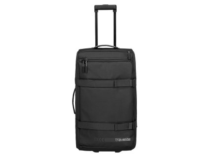 412993 3 travelite kick off wheeled duffle l black 65l