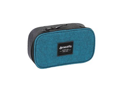 Meatfly pouzdro XL Pencil Case Petrol Heather / Charcoal Heather |