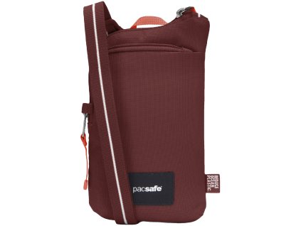 Pacsafe taška GO TECH CROSS BODY garnet red