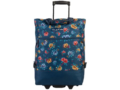 Fabrizio Nákupní taška na kolečkách Frida Kahlo - modrá 36l