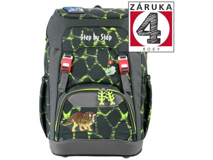 Step by Step Školní batoh GRADE Dino Tres  + Blikačka Step by Step jako dárek