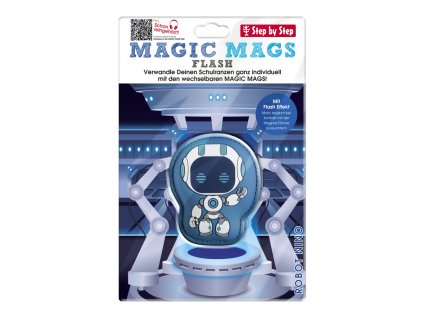 Blikající obrázek Magic Mags Flash Robot Nino, Step by Step GRADE, SPACE, CLOUD, 2IN1 a KID
