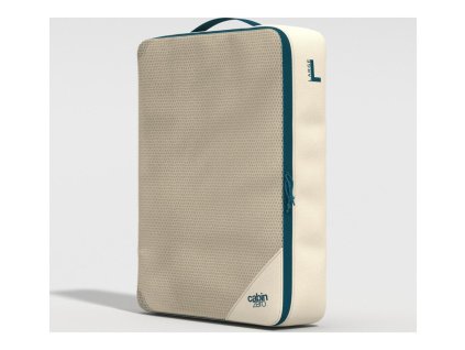 417607 1 classic packing cube l oyster white 3 4 front