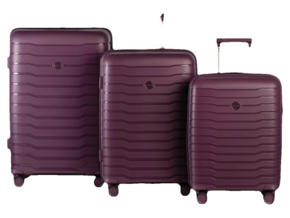 Worldpack Portland 4w Sada 3 kufrů - Fuchsia