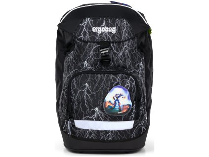 Ergobag Školní batoh prime - Black reflexní 2025
