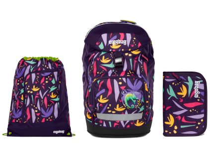 Ergobag Prime set batoh + sáček + pouzdro - Jungle 2025