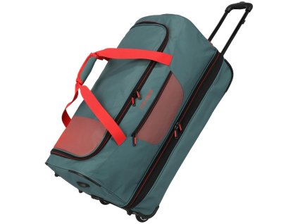 Travelite Basics Wheeled duffle L exp Green/orange