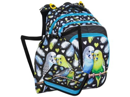 Bagmaster BETA 25 A malý školní set pro prvňáčky – papoušek