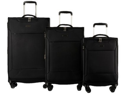 Worldpack Victoria 4w Sada 3 kufrů - Černá