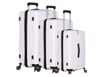OUTDOOR GEAR Sada cestovních kufrů Stellar TR-407/3 PP - bílá