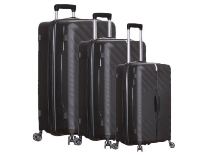 OUTDOOR GEAR Sada cestovních kufrů Stellar TR-407/3 PP - černá