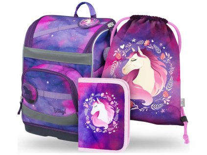 BAAGL SET 3 Zippy plus Kůň: aktovka, penál, sáček