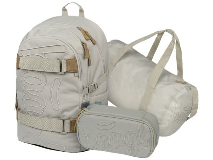 BAAGL SET 3 Skate Mist: batoh, penál, sportovní taška