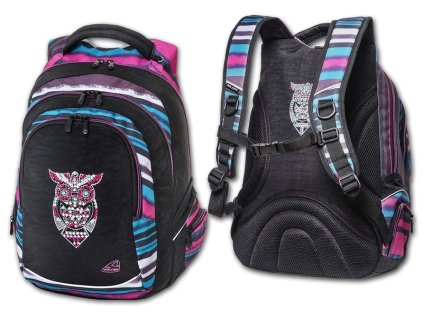 Studentský batoh Dark Owl + Pouzdro zdarma