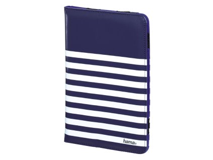 Hama Stripes pouzdro na tablet do 20,3 cm (8"), modré s bílými proužky