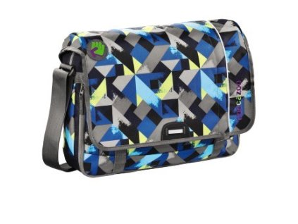 Taška přes rameno Coocazoo HangDang 15,6", Wanna Be Check Lime