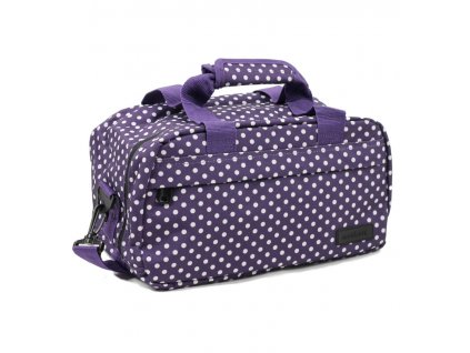 Cestovní taška MEMBER'S SB-0043 - fialová/bílá