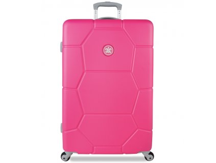 Cestovní kufr SUITSUIT® TR-1227/3-L ABS Caretta Shocking Pink + Pouzdro zdarma