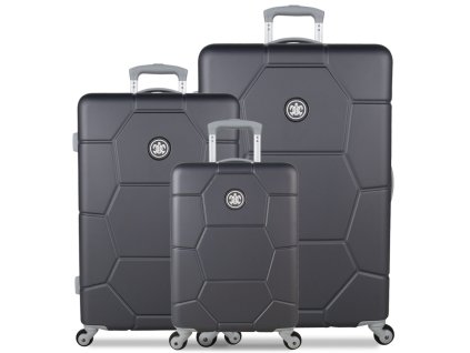 Sada cestovních kufrů SUITSUIT® TR-1226/3 ABS Caretta Cool Gray + Pouzdro zdarma