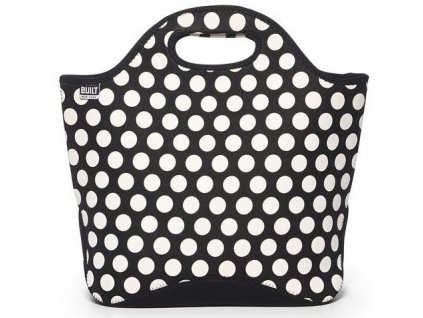 BUILT MARKET TOTE BIG DOT BLACK/WHITE