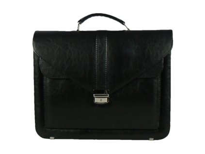Aktovka REAbags 7173B - černá/nikl