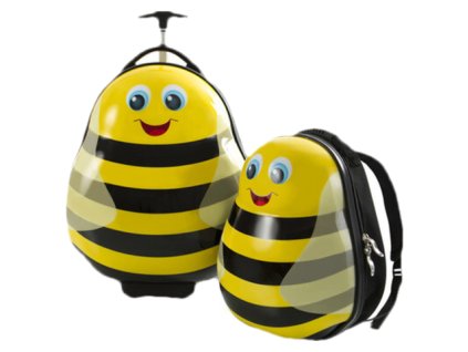 Heys Travel Tots Lightweight Kids Bumble Bee – sada batohu a kufru