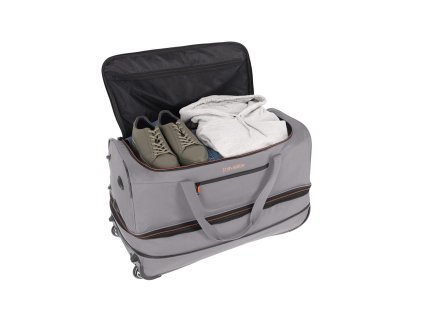 Travelite Basics Wheeled duffle L Grey/green