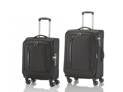 Travelite CrossLITE 4w S, M Black - sada 2 kufrů