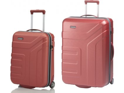 Travelite Vector 2w S, L Coral - sada 2 kufrů