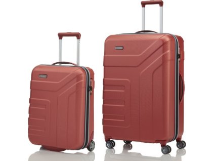 Travelite Vector 2w S, 4w L Coral - sada 2 kufrů