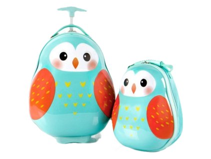 Heys Travel Tots Lightweight Kids Owl – sada batohu a kufru