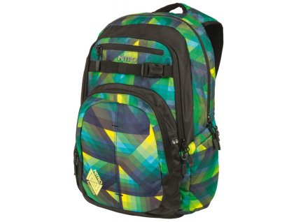 NITRO batoh CHASE geo green + Pouzdro zdarma