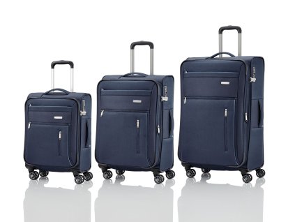 Travelite Capri 4w S,M,L Navy – sada 3 kufrů + BB + Pouzdro zdarma
