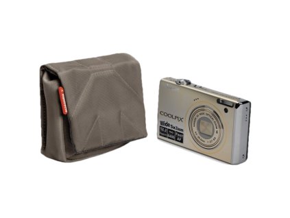 Manfrotto STILE SCP-1BC NANO, pouzdro na kompaktní fotoaparát vel.1, olivově hnědá