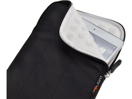 Solight nylonové pouzdro na tablet, e-čtečku do 8'', širokoúhlé, nárazuvzdorné polstrování, černé