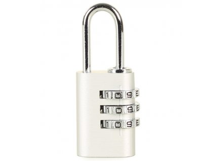 Bezpečnostní kódový zámek na zavazadla ROCK TA-0010 - stříbrná