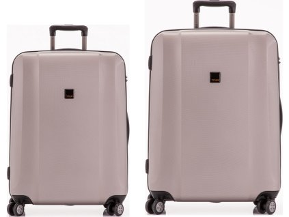 Titan Xenon 4w S, L Champagne - sada 2 kufrů
