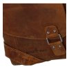 Green Wood Luxusní kožená crossbody taška Indiana, camel
