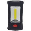 Solight LED svítilna pracovní, 3W COB + 3 SMD LED, hák + magnet, 3 x AAA