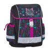 Dívčí školní aktovka pro prvňáčky kočička Bagmaster Velký SET EPSON 8 A black/pink/blue