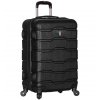 Cestovní kufr TUCCI T-0103/3-L ABS - černá  + Pouzdro zdarma