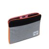 Herschel Anchor Sleeve for 15/16 inch MacBook - Sharkskin Enzyme Ripstop/Black Enzyme Ripstop/Shocking Orange