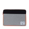 Herschel Anchor Sleeve for 15/16 inch MacBook - Sharkskin Enzyme Ripstop/Black Enzyme Ripstop/Shocking Orange