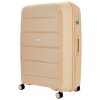 Cestovní kufr ROCK TR-0239/3-L PP - béžová