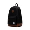 356238 9 herschel heritage new 2023 black tan 24l