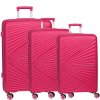 Fabrizio Worldpack Vegas Kofferset S M L 4 Rollen pink K149613 a