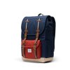 Herschel Little America™ Mid New - Black Iris/Red Ochre/Twill 21L