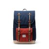Herschel Little America™ Mid New - Black Iris/Red Ochre/Twill 21L