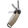 Orbitkey Klíčenka z texturované kůže 2.0 Pebbled Leather - Ecru  + Orbitkey Multitool nářadí Zdarma