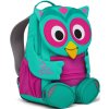 452404 1 affenzahn detsky batoh do skolky large friend owl turquoise 8l